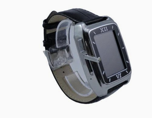  2013 New style Fashion Ultrathin Touch screen Watch mobile phone Metal Wristwatch Mini Bluetooth Radio (White)