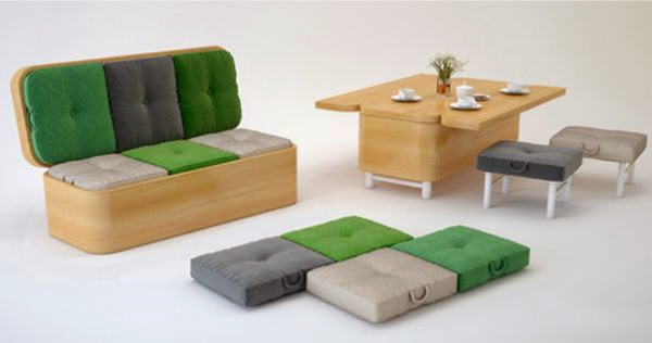 furniture, Furniture-Furniture Yang Dapat Berubah Bentuk Untuk Apartemen Kecil