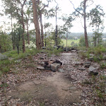 Rock cairns behind Lapstone lookout (146613)