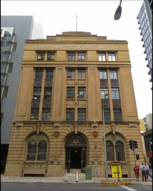  Norwich Union Fire Insurance Society building on Waymouth Street (1928).