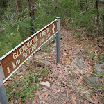 Sign into tributary of GLenbrook Creek read top of sign (73341)