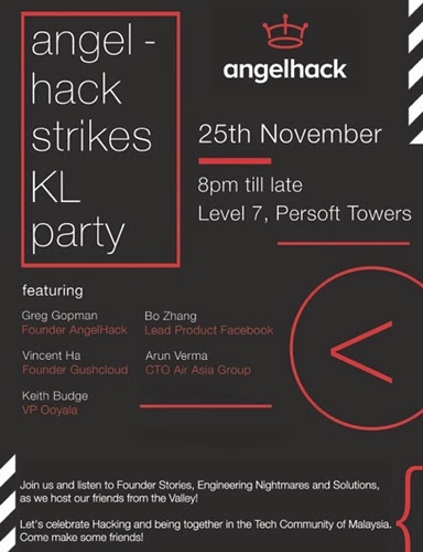 angelhack party malaysia flyer