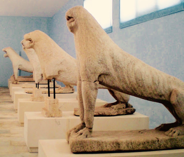 Historia de las civilizaciones: La Terraza de los Leones de la isla de Delos