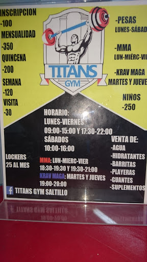 Titans Gym Saltillo, 25290, Portugal 137, Europa, Saltillo, Coah., México, Gimnasio | COAH