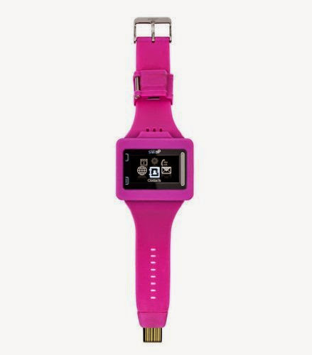  2013 New style Original Britain Genuine sWaP Rebel Waterproof Bluetooth Smart Watch Smallest Camera mobile phone (Pink)