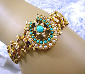 Antique Victorian Gold Bangle Lucky Horseshoe