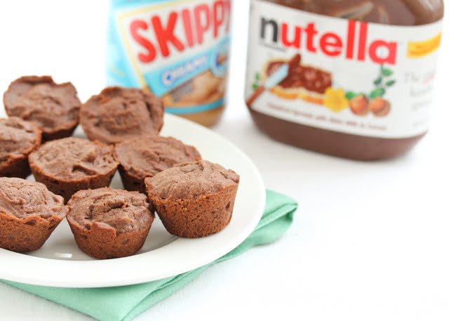 Nutella Peanut Butter Cakes