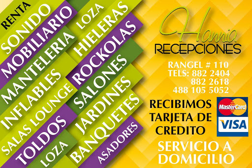 Recepciones Hannia, Rangel 110, centro, 78700 Matehuala, S.L.P., México, Empresa de organización de eventos | SLP