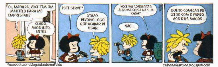 Clube da Mafalda:  Tirinha 607 
