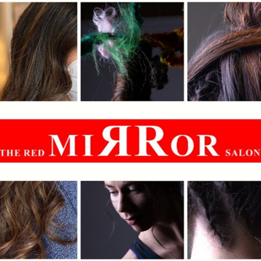 The Red Mirror Salon logo
