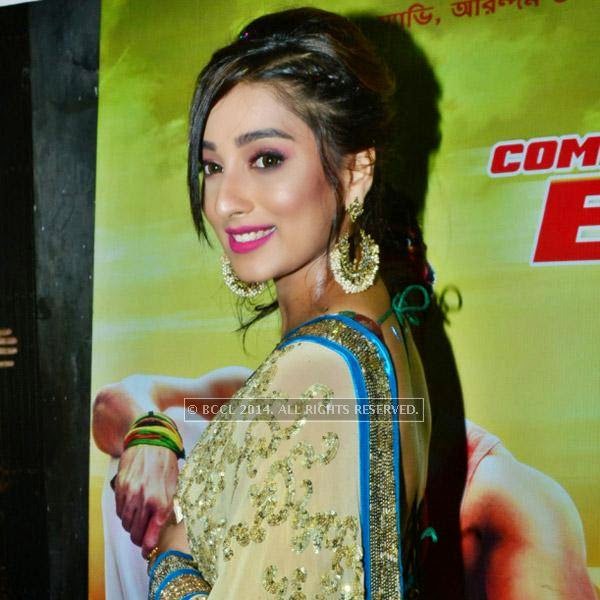 Sayantika Banerjee during the premiere of bengali film Bindaas at Navina in Kolkata.