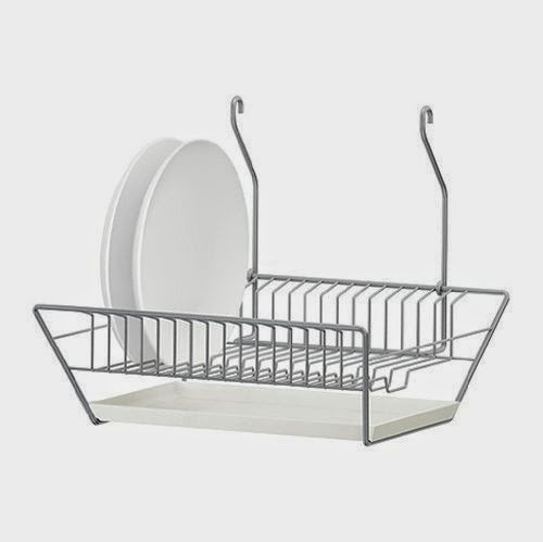  Ikea Bygel Steel Dish Drainer w/ Removable Tray Can Be Hung or Freestanding