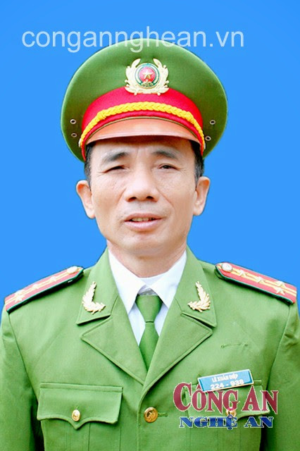 Đại tá Lê Xuân Điệp  Trưởng Công an huyện Yên Thành