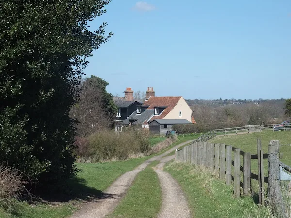 Cottages overlooking Dedham Vale