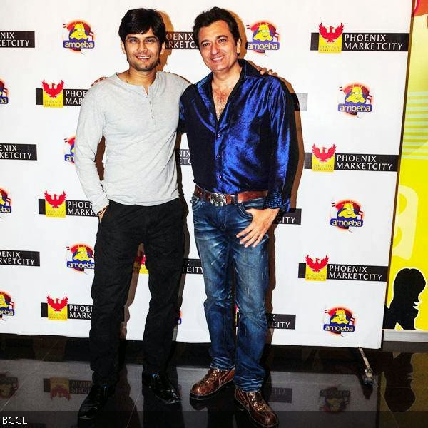 Amar Upadhyay with Avinash Wadhwan during pre-christmas party, held at Amoeba, in Mumbai, on December 18, 2013.