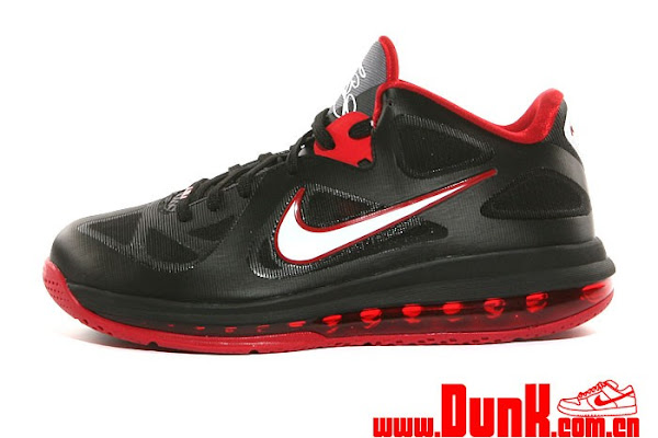 First Look Nike LeBron 9 Low 8220Black  White  Red8221