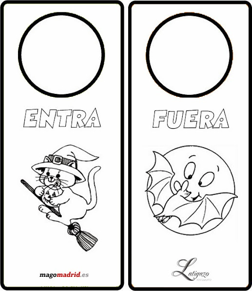 manualidades puerta halloween