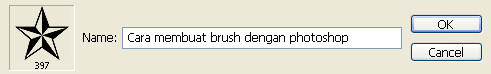 membuat brush pada photoshop