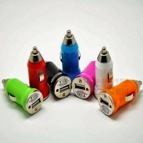  Ymid Select Colorful Premium USB Car Charger Mini CAR Charger USB Adapter for Iphone 4s 4g 3gs 3g 2g Ipod , 7 Color Options (Black)