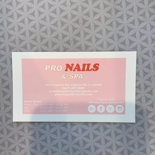 Pro Nails And Spa (libertyville) logo