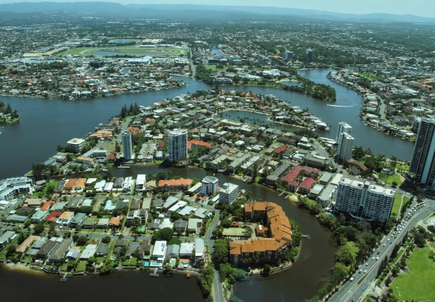 Canal System of Gold Coast, Australia