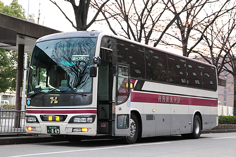 阪急観光バス「ムーンライト号」　K05-849　京都駅八条口到着