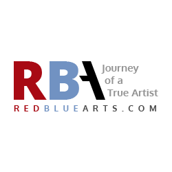 RedBlueArts Gallery, Art Center and Classes, Sugarland, TX logo