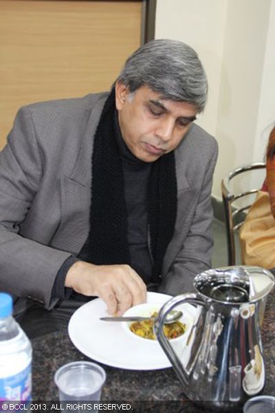 Dinesh Singh, Vice Chancellor, DU at the Indian Railway Catering and Tourism Corporation's (IRCTC)cafeteria launch at Delhi University.