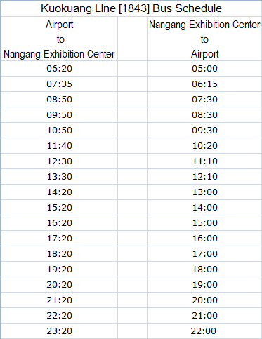 Bus Schedule