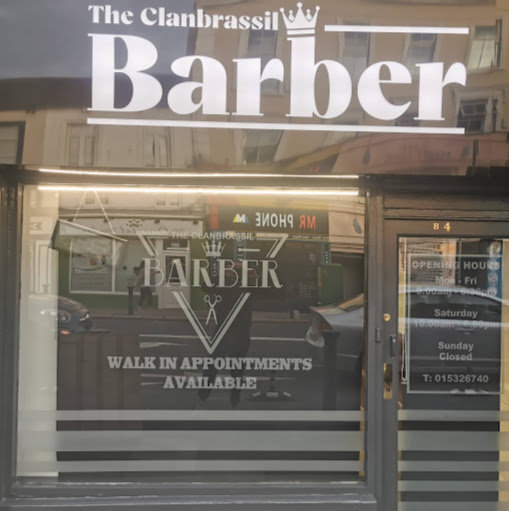 The Clanbrassil barber logo
