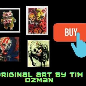 Art Gallery and Portfolio of Tim Ozman. Zombies, Demons, Penguins, Illuminati, Surreal Art. logo