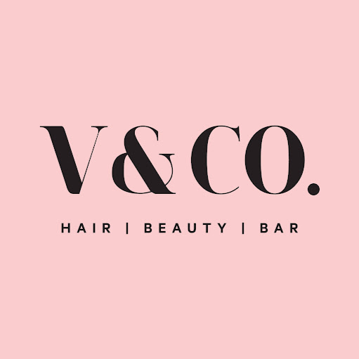 V&CO. HAIR BEAUTY BAR logo