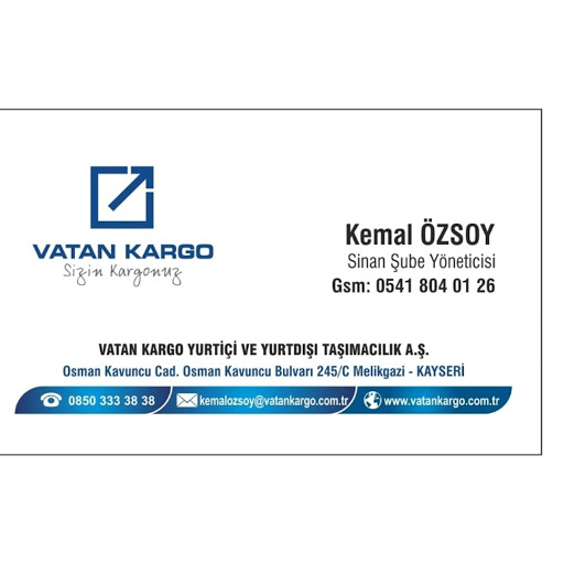 VATAN KARGO SİNAN ŞUBE logo
