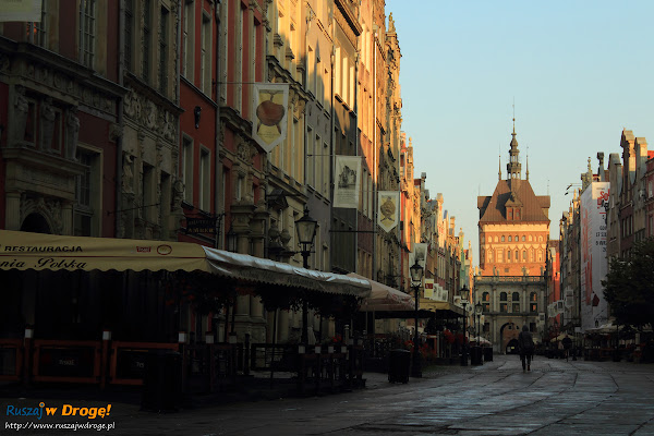 Gdańsk - Ulica Długa o świcie