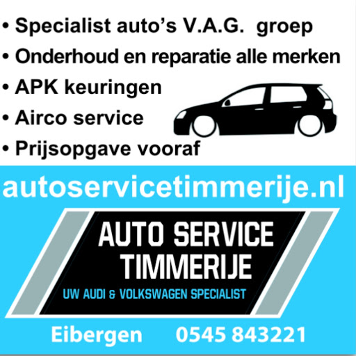 Auto Service Timmerije Audi-Volkswagen specialist logo