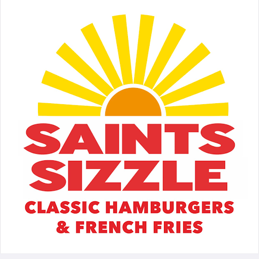 Saints Sizzle Classic Hamburgers & French Fries logo