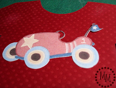 mod podge race cars to shirts