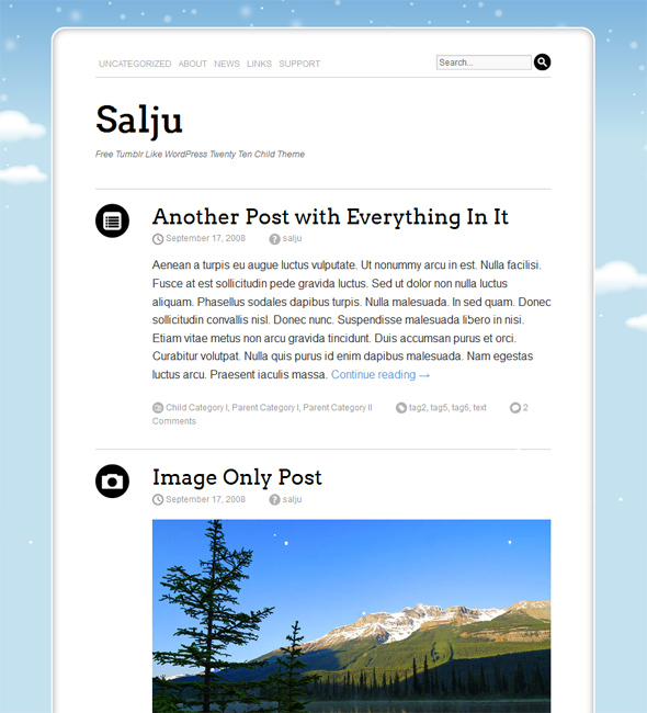 Salju Theme for Microblogging