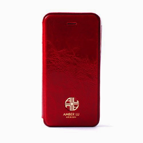  Amber Lu Design Genuine Italian Leather iPhone 5 / 5S Case, Rosso Red