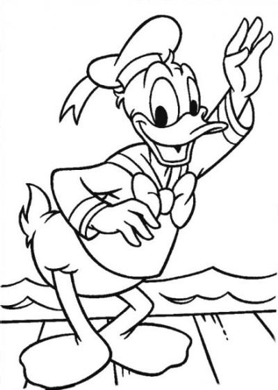 Donald Duck coloring pages