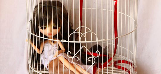 Doll in cage