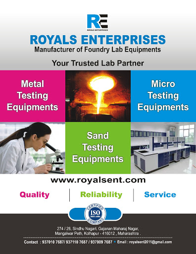 Royals Enterprises, 274/26, Sindhu Nagari, Gajanan Maharaj Nagar, Mangalwar Peth, Kolhapur, Maharashtra 416012, India, Laboratory_Equipment_Supplier, state MH