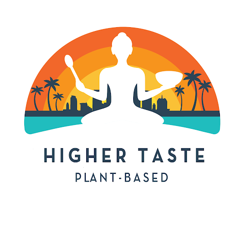 Ahimsa / Higher Taste, Plant-Based logo
