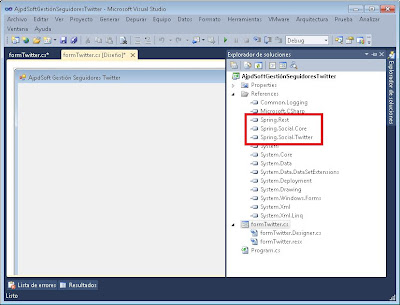 Acceso a Twitter con aplicacin C# .Net y API Twitter Spring.NET Social Extension