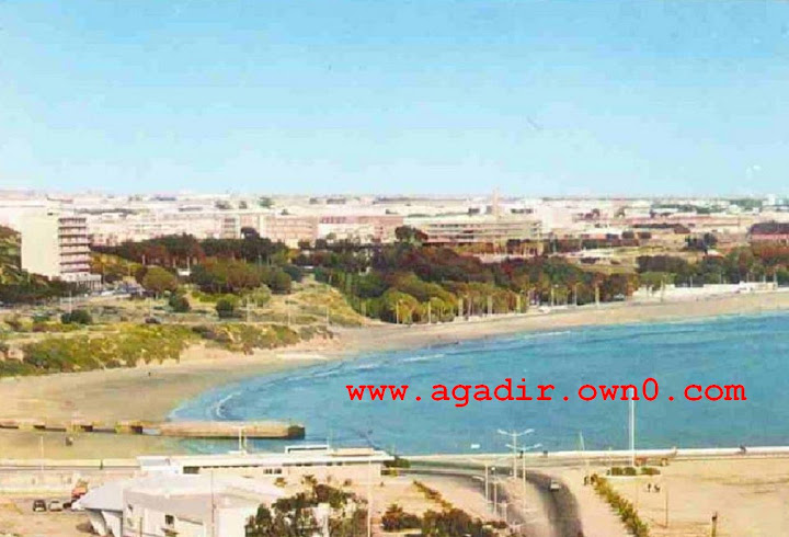 شاطئ اكادير قبل وبعد الزلزال سنة 1960 Uu