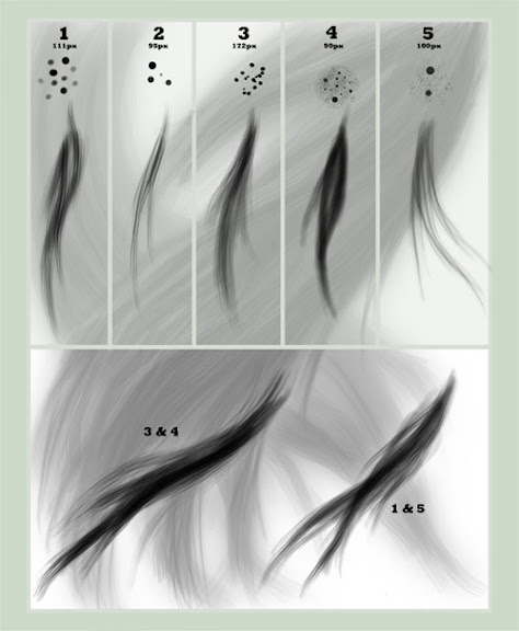 photoshop hair brushes