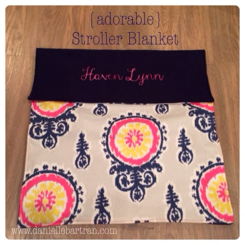 made: Stroller blanket {baby gift}