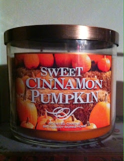 BBW 3 Wick Sweet Cinnamon Pumpkin Candle