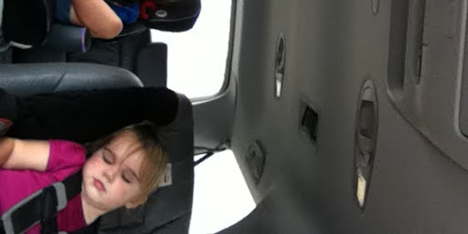 It's impossible for the kids to hear me with laryngitis in the van - especially since they aren't quiet.