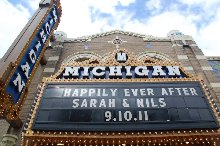 Wedding at Michigan Theater Ann Arbor, MI